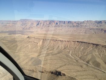 Scenic view of desert against sky