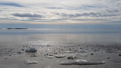 Scenic view of sea against sky