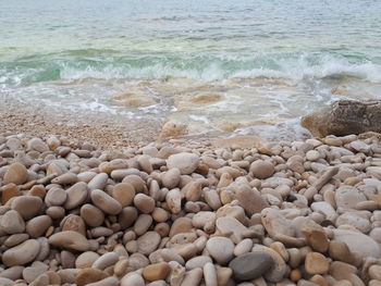 Pebbles on beach