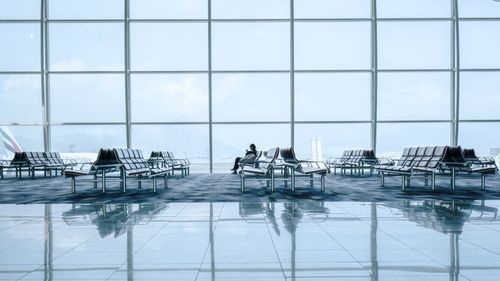 View of people at airport