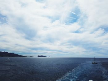 Scenic view of sea against sky