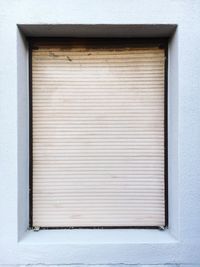 Closed door of house