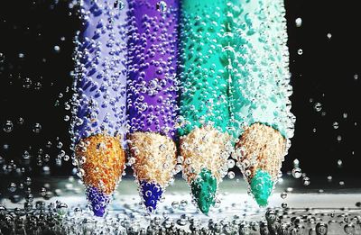 Close-up of colorful balloons