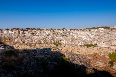 City of matera in basilicata region italia