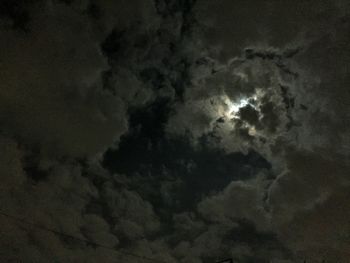 Low angle view of cloudy sky