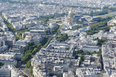 High angle view of cityscape