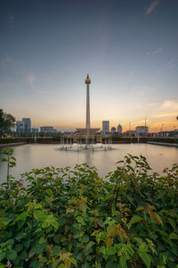 Scenic view of national monument of indonesia