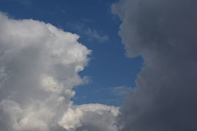 Low angle view of clouds in sky