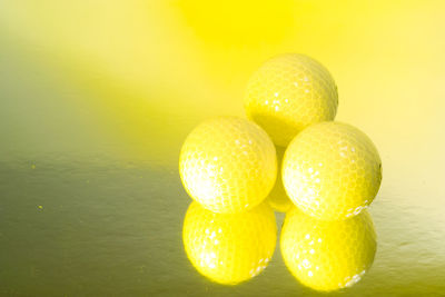 Close-up of fruits on table