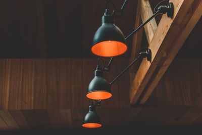 Close-up of illuminated light bulb