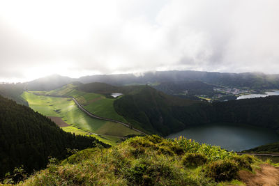 Scenic view of landscape against sky