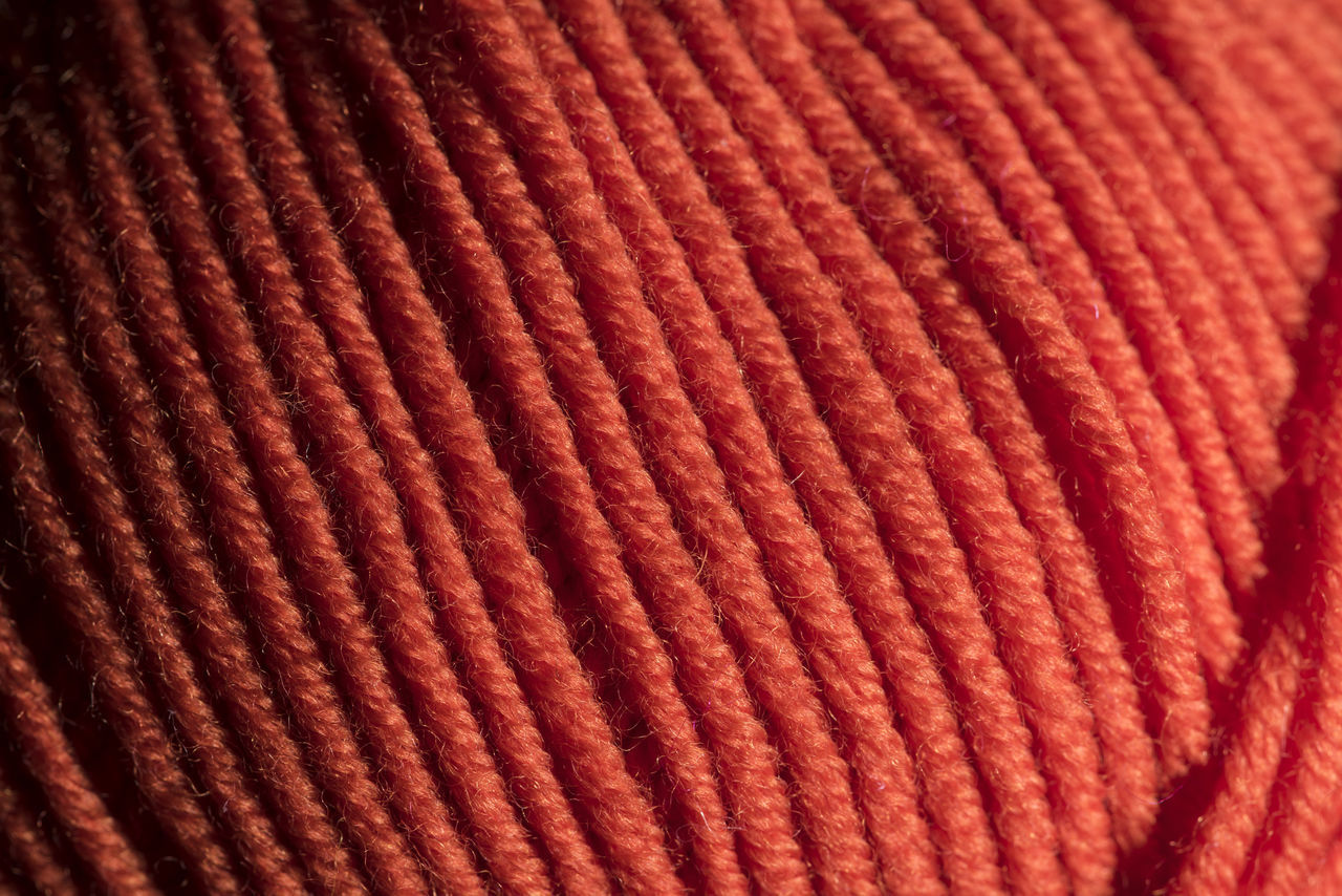 FULL FRAME SHOT OF RED AND FABRIC