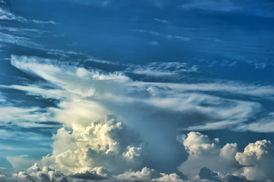 Low angle view of clouds in sky