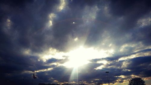 Low angle view of cloudy sky
