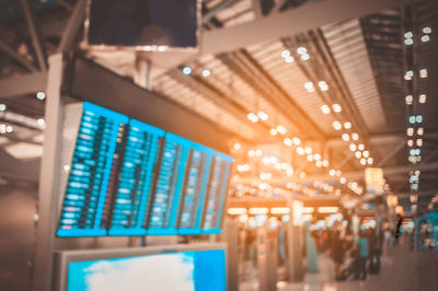 Close-up of illuminated lights at night