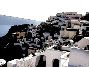 High angle shot of townscape