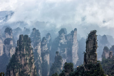 View of rock formations