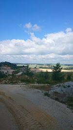 Scenic view of landscape against sky