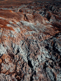 Full frame shot of rock formations