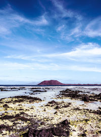 Travel concept stylish wallpaper. canary islands. ocean shore