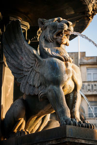 Low angle view of statue