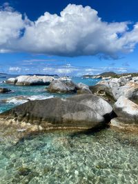 Scenic view of sea against sky