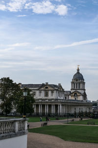 View of historic building against sky