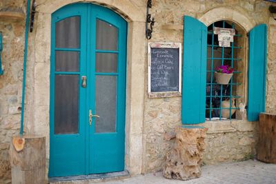 Entrance of old building