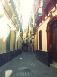 Street amidst buildings in city