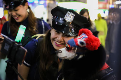 Young woman smiling