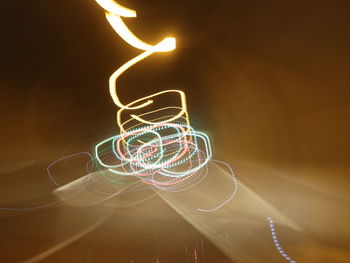 Digital composite image of light painting