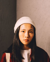 Portrait of beautiful young woman