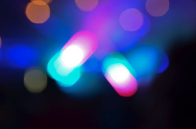 Defocused lights at night