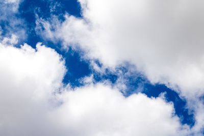 Low angle view of clouds in sky