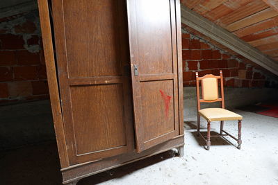 Interior of abandoned house