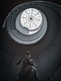 Low angle view of skylight