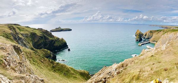 Panoramic view of sea against sky