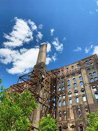 Low angle view of building against sky