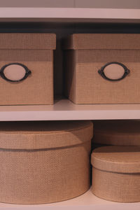 Home decor beige storage boxes