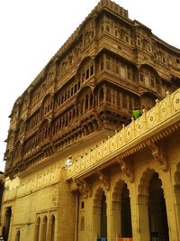 Low angle view of historical building