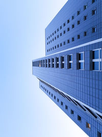 Low angle view of building against clear sky