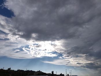 Low angle view of buildings against sky