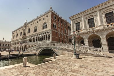 Low angle view of historical building