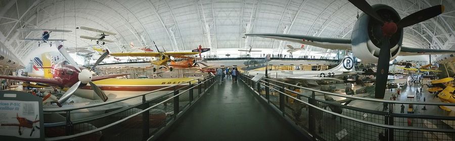 View of escalator