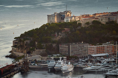 Boats in sea