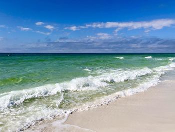 Scenic view of sea against sky