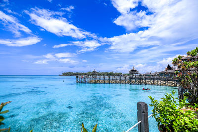 Scenic view of sea against sky