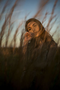 Close-up of young woman 