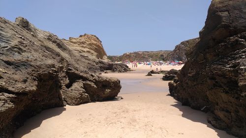Rock formations at seaside
