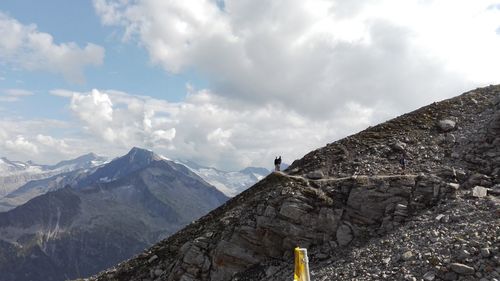 Two people on mountain in austria